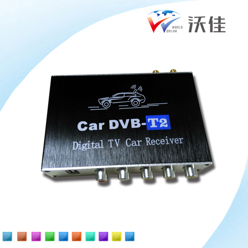 HDTV Car DVB-T2 Multi PLP Digital TV Receiver automobile DTV box Two Tuner
