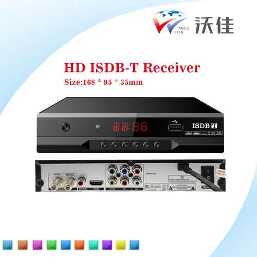 HD ISDB-T Digital tv receiver, export to Brazil/South Africa/Argentia/Philippines Market