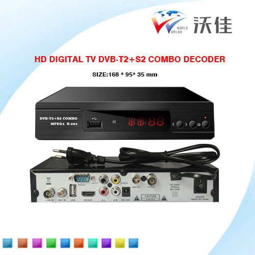 Dubai Africa HD Digital tv Receiver DVB-T2+S2 COMBO