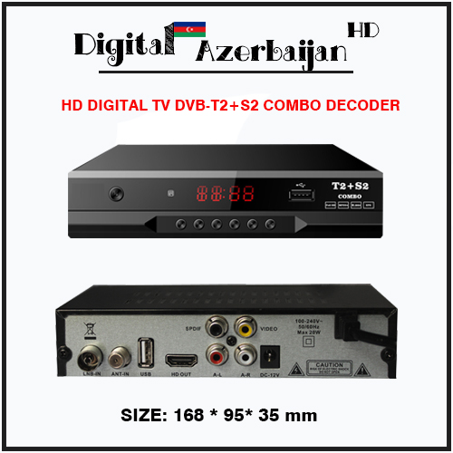 Mongalia/Uganda/Ghana/Kenya/Azerbaijan DVB-T2+S2 COMBO TV Decorder